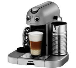 NESPRESSO 11335 Nespresso GranMaestria Coffee Machine & Aeroccino - Silver
